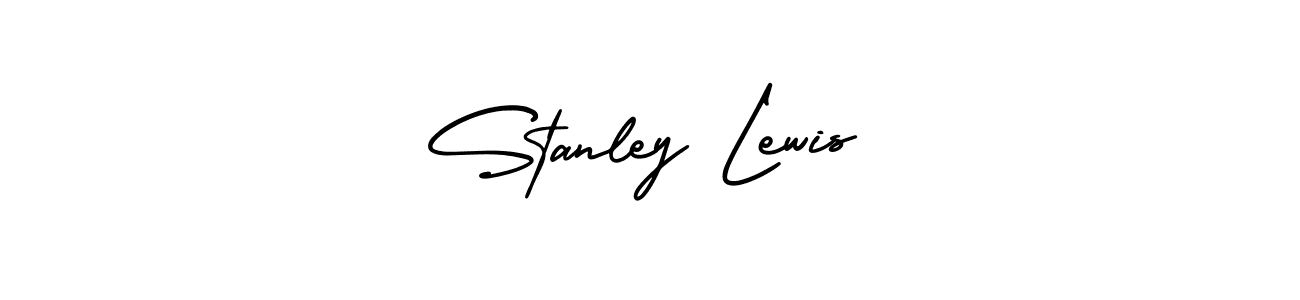 Create a beautiful signature design for name Stanley Lewis. With this signature (AmerikaSignatureDemo-Regular) fonts, you can make a handwritten signature for free. Stanley Lewis signature style 3 images and pictures png