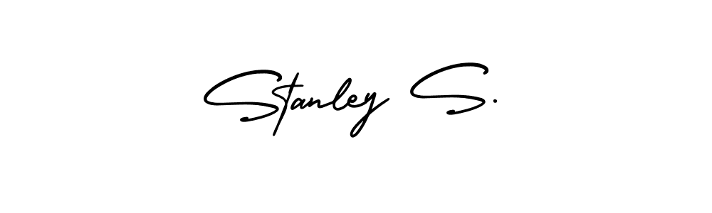Design your own signature with our free online signature maker. With this signature software, you can create a handwritten (AmerikaSignatureDemo-Regular) signature for name Stanley S.. Stanley S. signature style 3 images and pictures png