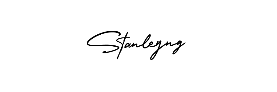 Stanleyng stylish signature style. Best Handwritten Sign (AmerikaSignatureDemo-Regular) for my name. Handwritten Signature Collection Ideas for my name Stanleyng. Stanleyng signature style 3 images and pictures png