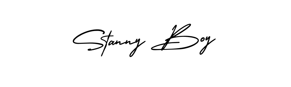 Best and Professional Signature Style for Stanny Boy. AmerikaSignatureDemo-Regular Best Signature Style Collection. Stanny Boy signature style 3 images and pictures png