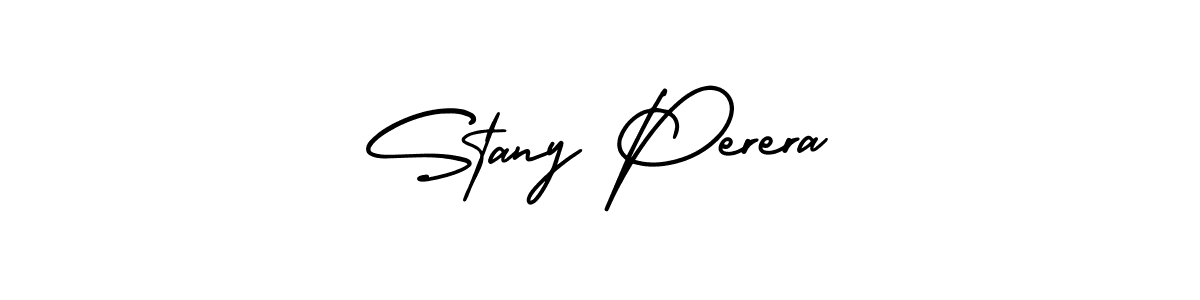 Make a beautiful signature design for name Stany Perera. With this signature (AmerikaSignatureDemo-Regular) style, you can create a handwritten signature for free. Stany Perera signature style 3 images and pictures png