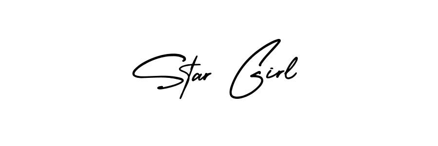 You should practise on your own different ways (AmerikaSignatureDemo-Regular) to write your name (Star Girl) in signature. don't let someone else do it for you. Star Girl signature style 3 images and pictures png