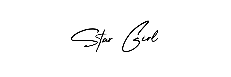 You should practise on your own different ways (AmerikaSignatureDemo-Regular) to write your name (Star Girl) in signature. don't let someone else do it for you. Star Girl signature style 3 images and pictures png