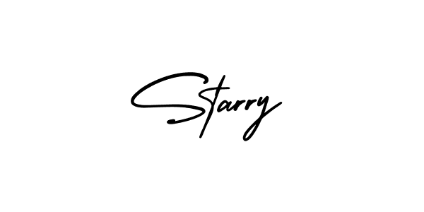 How to make Starry signature? AmerikaSignatureDemo-Regular is a professional autograph style. Create handwritten signature for Starry name. Starry signature style 3 images and pictures png