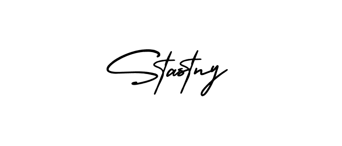 The best way (AmerikaSignatureDemo-Regular) to make a short signature is to pick only two or three words in your name. The name Stastny include a total of six letters. For converting this name. Stastny signature style 3 images and pictures png