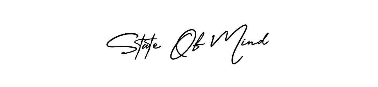 State Of Mind stylish signature style. Best Handwritten Sign (AmerikaSignatureDemo-Regular) for my name. Handwritten Signature Collection Ideas for my name State Of Mind. State Of Mind signature style 3 images and pictures png
