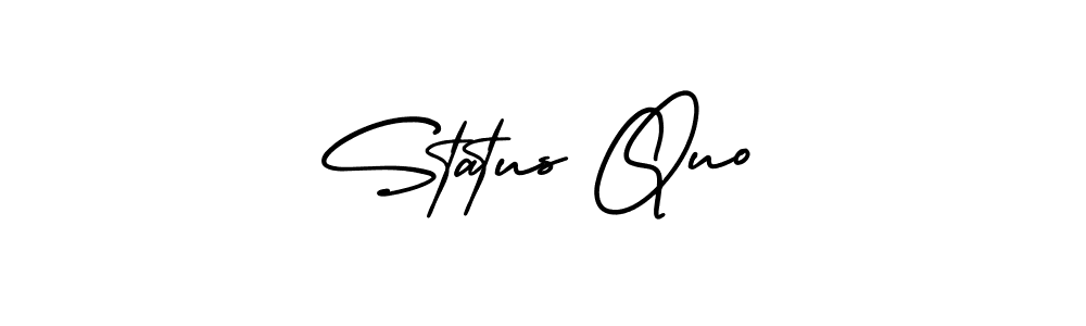 Status Quo stylish signature style. Best Handwritten Sign (AmerikaSignatureDemo-Regular) for my name. Handwritten Signature Collection Ideas for my name Status Quo. Status Quo signature style 3 images and pictures png