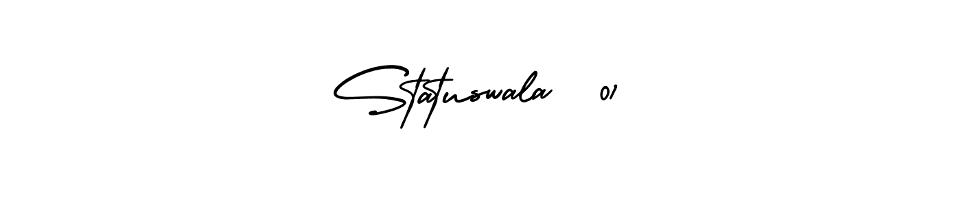 Design your own signature with our free online signature maker. With this signature software, you can create a handwritten (AmerikaSignatureDemo-Regular) signature for name Statuswala  01. Statuswala  01 signature style 3 images and pictures png