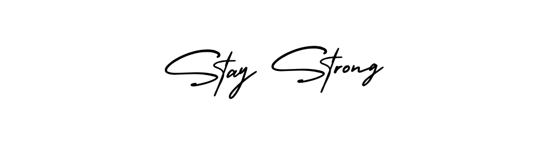 You should practise on your own different ways (AmerikaSignatureDemo-Regular) to write your name (Stay Strong) in signature. don't let someone else do it for you. Stay Strong signature style 3 images and pictures png