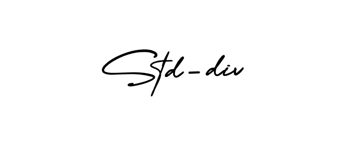 Similarly AmerikaSignatureDemo-Regular is the best handwritten signature design. Signature creator online .You can use it as an online autograph creator for name Std-div. Std-div signature style 3 images and pictures png