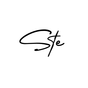 How to make Ste name signature. Use AmerikaSignatureDemo-Regular style for creating short signs online. This is the latest handwritten sign. Ste signature style 3 images and pictures png