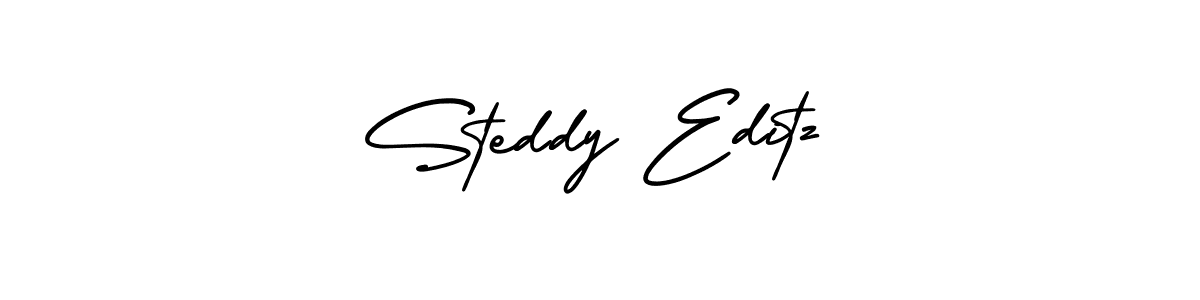 Also we have Steddy Editz name is the best signature style. Create professional handwritten signature collection using AmerikaSignatureDemo-Regular autograph style. Steddy Editz signature style 3 images and pictures png