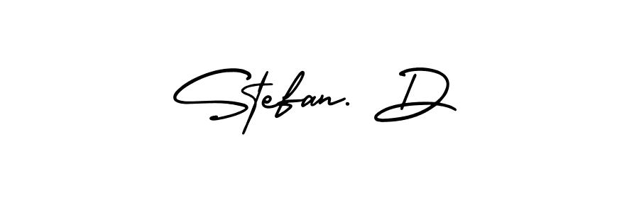 AmerikaSignatureDemo-Regular is a professional signature style that is perfect for those who want to add a touch of class to their signature. It is also a great choice for those who want to make their signature more unique. Get Stefan. D name to fancy signature for free. Stefan. D signature style 3 images and pictures png