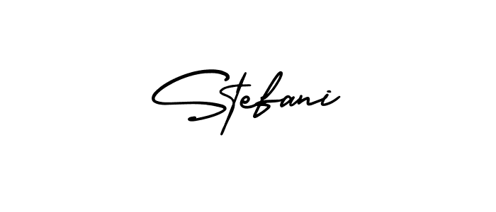 Design your own signature with our free online signature maker. With this signature software, you can create a handwritten (AmerikaSignatureDemo-Regular) signature for name Stefani. Stefani signature style 3 images and pictures png