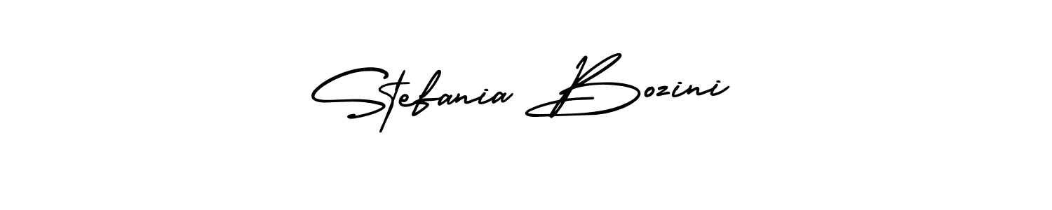 Best and Professional Signature Style for Stefania Bozini. AmerikaSignatureDemo-Regular Best Signature Style Collection. Stefania Bozini signature style 3 images and pictures png