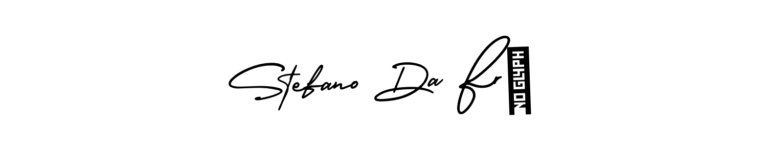 AmerikaSignatureDemo-Regular is a professional signature style that is perfect for those who want to add a touch of class to their signature. It is also a great choice for those who want to make their signature more unique. Get Stefano Da Frè name to fancy signature for free. Stefano Da Frè signature style 3 images and pictures png