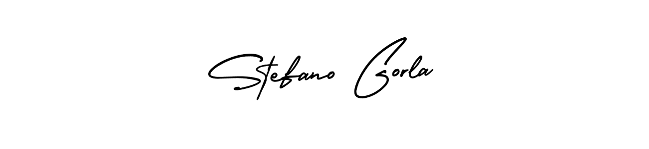 Create a beautiful signature design for name Stefano Gorla. With this signature (AmerikaSignatureDemo-Regular) fonts, you can make a handwritten signature for free. Stefano Gorla signature style 3 images and pictures png