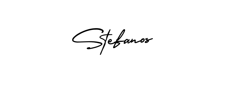 How to Draw Stefanos signature style? AmerikaSignatureDemo-Regular is a latest design signature styles for name Stefanos. Stefanos signature style 3 images and pictures png