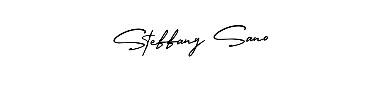 Also we have Steffany Sano name is the best signature style. Create professional handwritten signature collection using AmerikaSignatureDemo-Regular autograph style. Steffany Sano signature style 3 images and pictures png