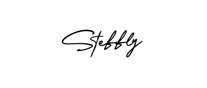 How to make Steffly signature? AmerikaSignatureDemo-Regular is a professional autograph style. Create handwritten signature for Steffly name. Steffly signature style 3 images and pictures png