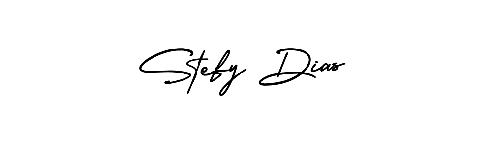 The best way (AmerikaSignatureDemo-Regular) to make a short signature is to pick only two or three words in your name. The name Stefy Dias include a total of six letters. For converting this name. Stefy Dias signature style 3 images and pictures png