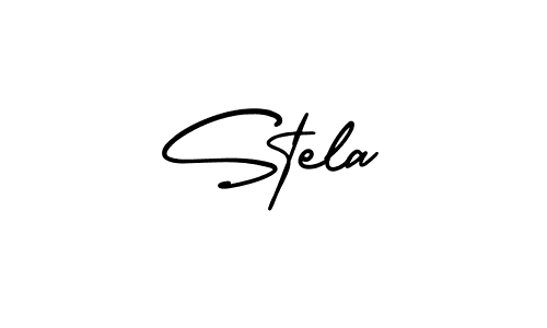 How to make Stela signature? AmerikaSignatureDemo-Regular is a professional autograph style. Create handwritten signature for Stela name. Stela signature style 3 images and pictures png