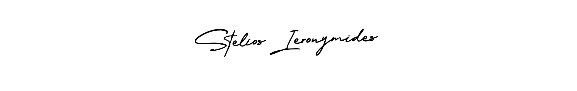 Make a short Stelios Ieronymides signature style. Manage your documents anywhere anytime using AmerikaSignatureDemo-Regular. Create and add eSignatures, submit forms, share and send files easily. Stelios Ieronymides signature style 3 images and pictures png