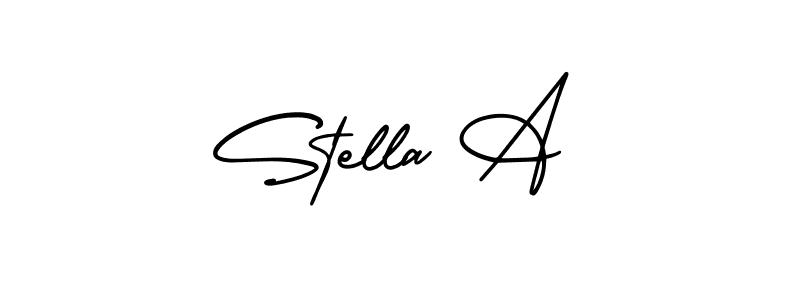 if you are searching for the best signature style for your name Stella A. so please give up your signature search. here we have designed multiple signature styles  using AmerikaSignatureDemo-Regular. Stella A signature style 3 images and pictures png