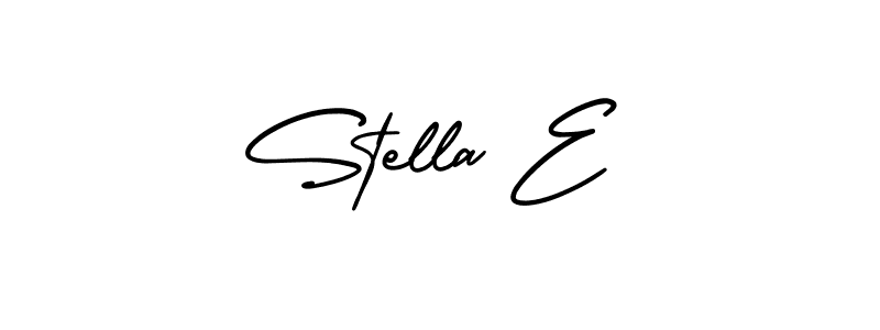 Also You can easily find your signature by using the search form. We will create Stella E name handwritten signature images for you free of cost using AmerikaSignatureDemo-Regular sign style. Stella E signature style 3 images and pictures png