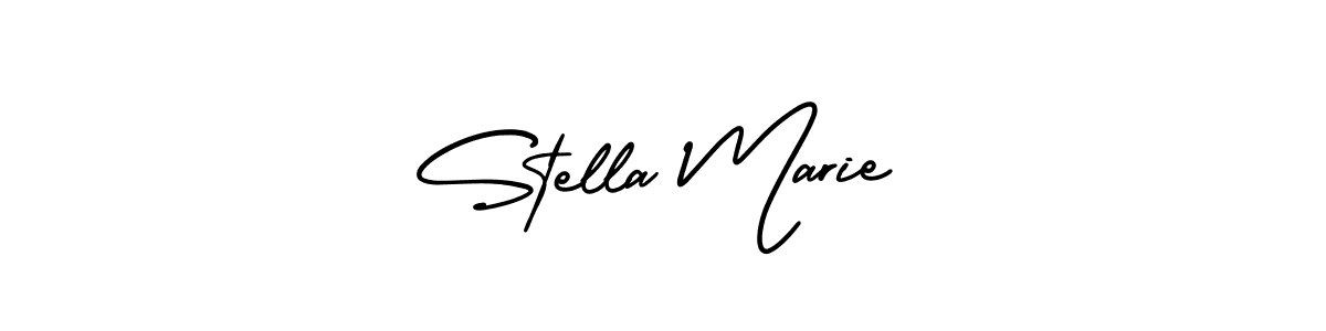 Use a signature maker to create a handwritten signature online. With this signature software, you can design (AmerikaSignatureDemo-Regular) your own signature for name Stella Marie. Stella Marie signature style 3 images and pictures png