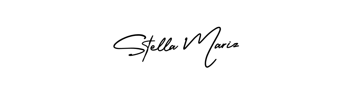 Use a signature maker to create a handwritten signature online. With this signature software, you can design (AmerikaSignatureDemo-Regular) your own signature for name Stella Mariz. Stella Mariz signature style 3 images and pictures png