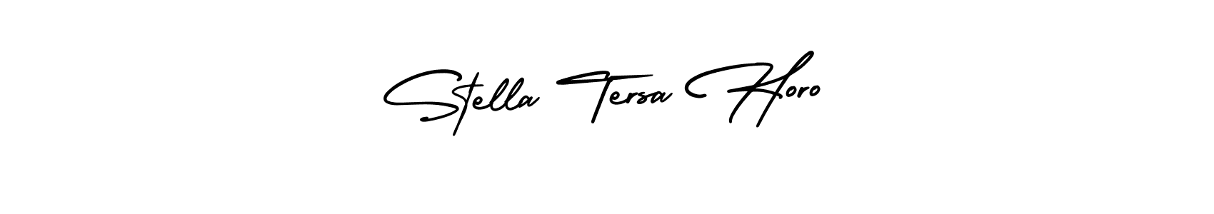 How to make Stella Tersa Horo name signature. Use AmerikaSignatureDemo-Regular style for creating short signs online. This is the latest handwritten sign. Stella Tersa Horo signature style 3 images and pictures png