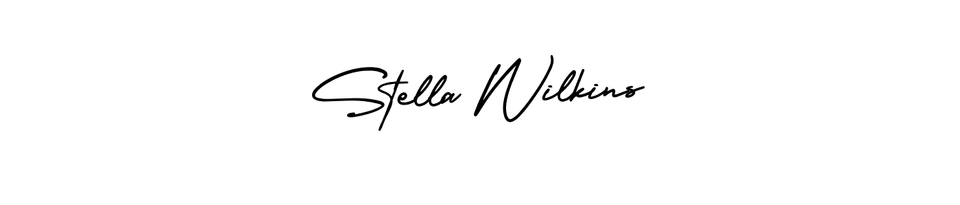 if you are searching for the best signature style for your name Stella Wilkins. so please give up your signature search. here we have designed multiple signature styles  using AmerikaSignatureDemo-Regular. Stella Wilkins signature style 3 images and pictures png