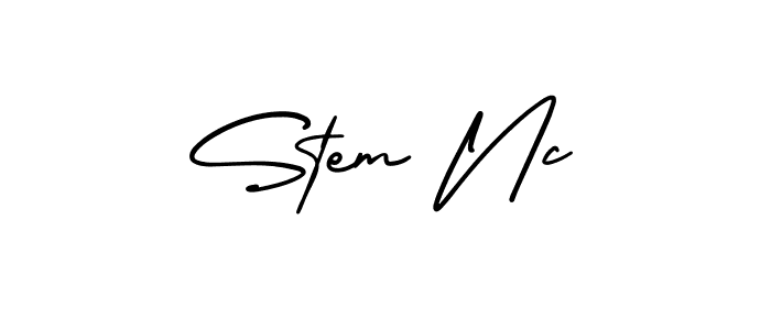 Best and Professional Signature Style for Stem Nc. AmerikaSignatureDemo-Regular Best Signature Style Collection. Stem Nc signature style 3 images and pictures png