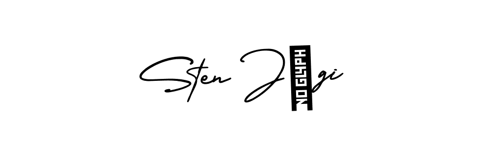 Make a beautiful signature design for name Sten Jõgi. With this signature (AmerikaSignatureDemo-Regular) style, you can create a handwritten signature for free. Sten Jõgi signature style 3 images and pictures png