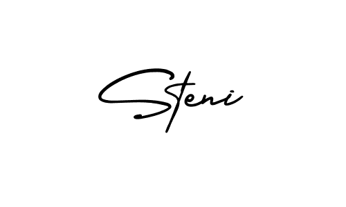 Steni stylish signature style. Best Handwritten Sign (AmerikaSignatureDemo-Regular) for my name. Handwritten Signature Collection Ideas for my name Steni. Steni signature style 3 images and pictures png