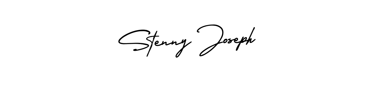 Create a beautiful signature design for name Stenny Joseph. With this signature (AmerikaSignatureDemo-Regular) fonts, you can make a handwritten signature for free. Stenny Joseph signature style 3 images and pictures png