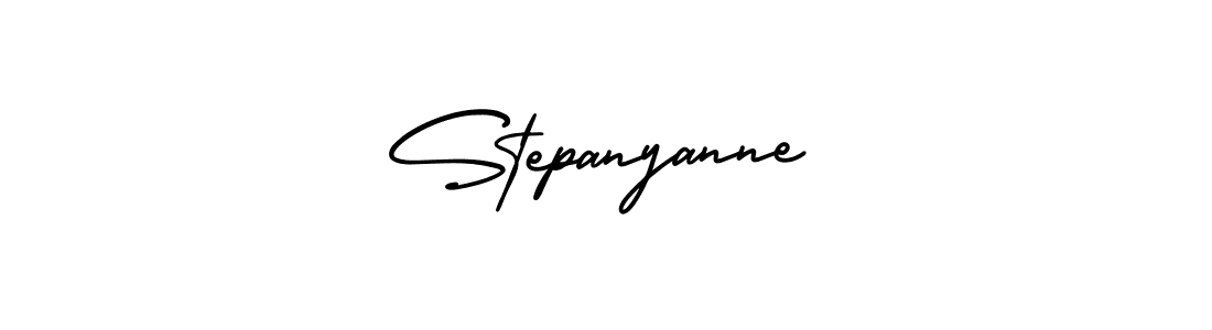 Design your own signature with our free online signature maker. With this signature software, you can create a handwritten (AmerikaSignatureDemo-Regular) signature for name Stepanyanne. Stepanyanne signature style 3 images and pictures png