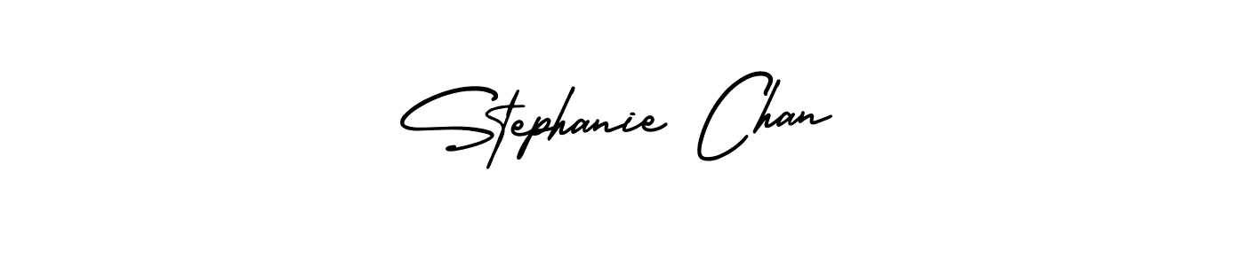 The best way (AmerikaSignatureDemo-Regular) to make a short signature is to pick only two or three words in your name. The name Stephanie Chan include a total of six letters. For converting this name. Stephanie Chan signature style 3 images and pictures png