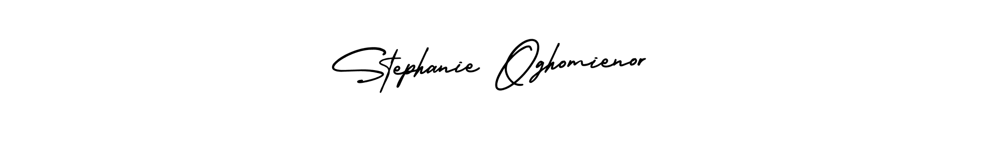 Create a beautiful signature design for name Stephanie Oghomienor. With this signature (AmerikaSignatureDemo-Regular) fonts, you can make a handwritten signature for free. Stephanie Oghomienor signature style 3 images and pictures png