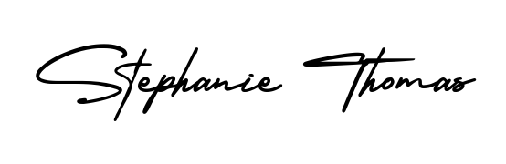 Elevate your brand with a stunning Stephanie Thomas eSignature. The AmerikaSignatureDemo-Regular style provides a balanced, flowing aesthetic for everyday signing. Stephanie Thomas signature style 3 images and pictures png