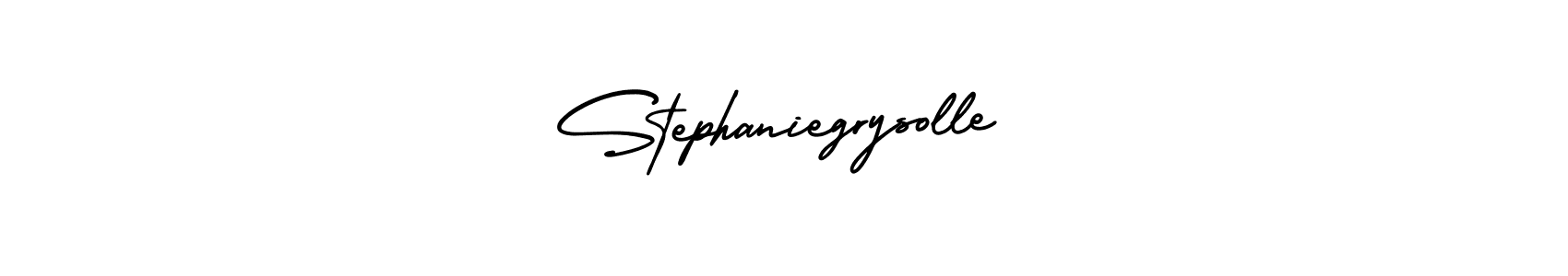 Stephaniegrysolle stylish signature style. Best Handwritten Sign (AmerikaSignatureDemo-Regular) for my name. Handwritten Signature Collection Ideas for my name Stephaniegrysolle. Stephaniegrysolle signature style 3 images and pictures png