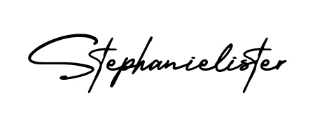 Create a personalized artistic stamp with Stephanielister in AmerikaSignatureDemo-Regular font. Perfect for visual artists, designers, and influencers. Stephanielister signature style 3 images and pictures png