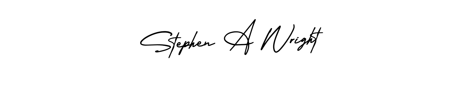 Create a beautiful signature design for name Stephen A Wright. With this signature (AmerikaSignatureDemo-Regular) fonts, you can make a handwritten signature for free. Stephen A Wright signature style 3 images and pictures png