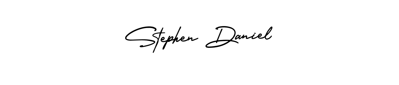 How to make Stephen Daniel name signature. Use AmerikaSignatureDemo-Regular style for creating short signs online. This is the latest handwritten sign. Stephen Daniel signature style 3 images and pictures png
