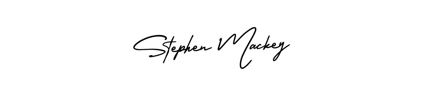 How to make Stephen Mackey name signature. Use AmerikaSignatureDemo-Regular style for creating short signs online. This is the latest handwritten sign. Stephen Mackey signature style 3 images and pictures png