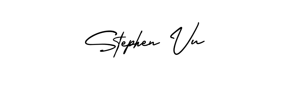 It looks lik you need a new signature style for name Stephen Vu. Design unique handwritten (AmerikaSignatureDemo-Regular) signature with our free signature maker in just a few clicks. Stephen Vu signature style 3 images and pictures png