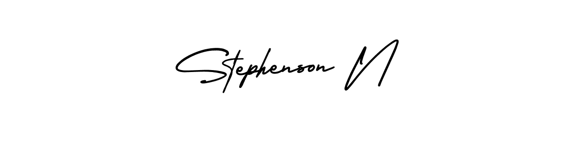 Best and Professional Signature Style for Stephenson N. AmerikaSignatureDemo-Regular Best Signature Style Collection. Stephenson N signature style 3 images and pictures png