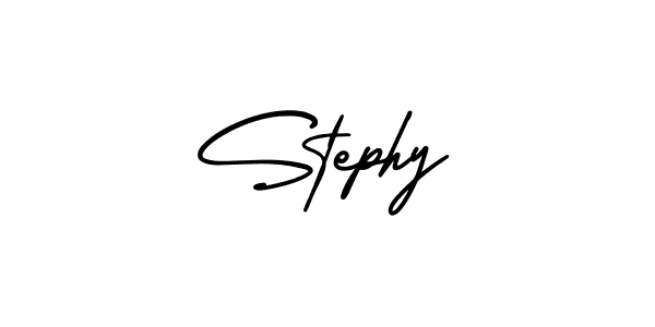 It looks lik you need a new signature style for name Stephy. Design unique handwritten (AmerikaSignatureDemo-Regular) signature with our free signature maker in just a few clicks. Stephy signature style 3 images and pictures png