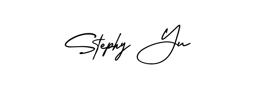 Use a signature maker to create a handwritten signature online. With this signature software, you can design (AmerikaSignatureDemo-Regular) your own signature for name Stephy Yu. Stephy Yu signature style 3 images and pictures png